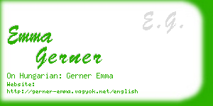 emma gerner business card